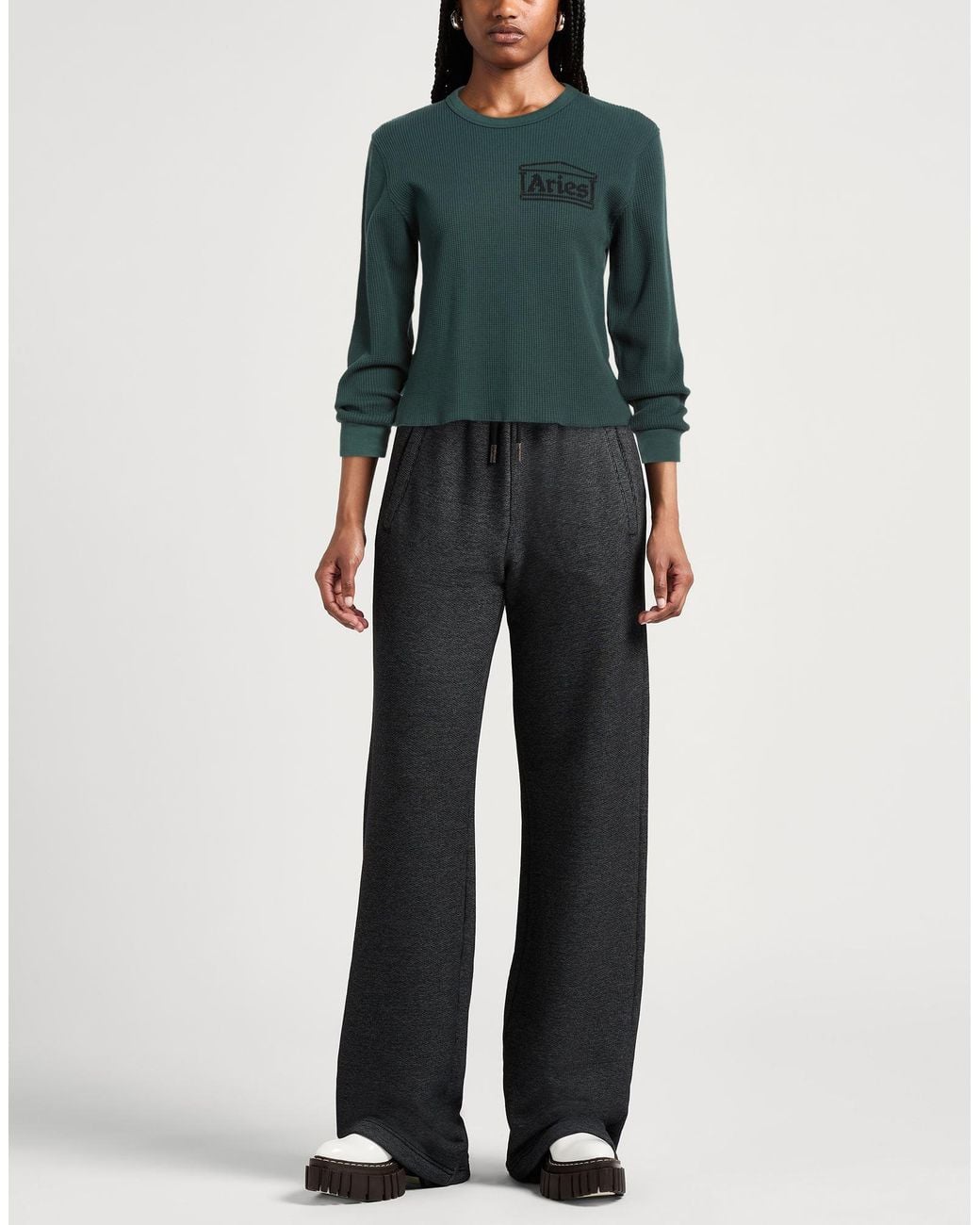 Aries Green Dark Sweatshirt Cotton