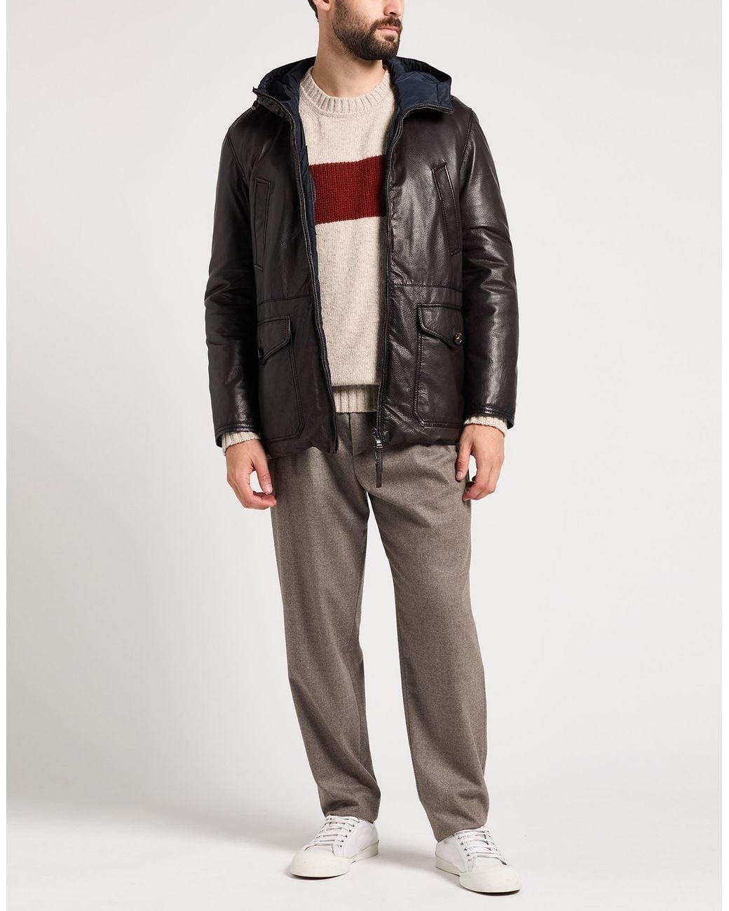 THE JACK AND JACKIE LEATHERS Black Jacket Leather for men