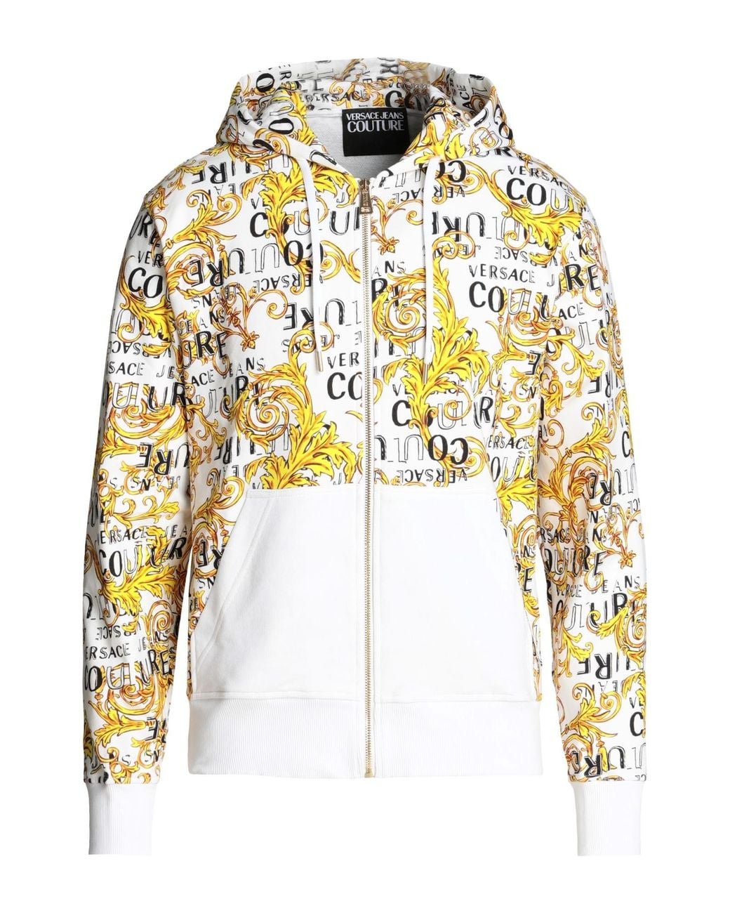 Versace Jeans Couture Metallic Sweatshirt Cotton, Elastane for men
