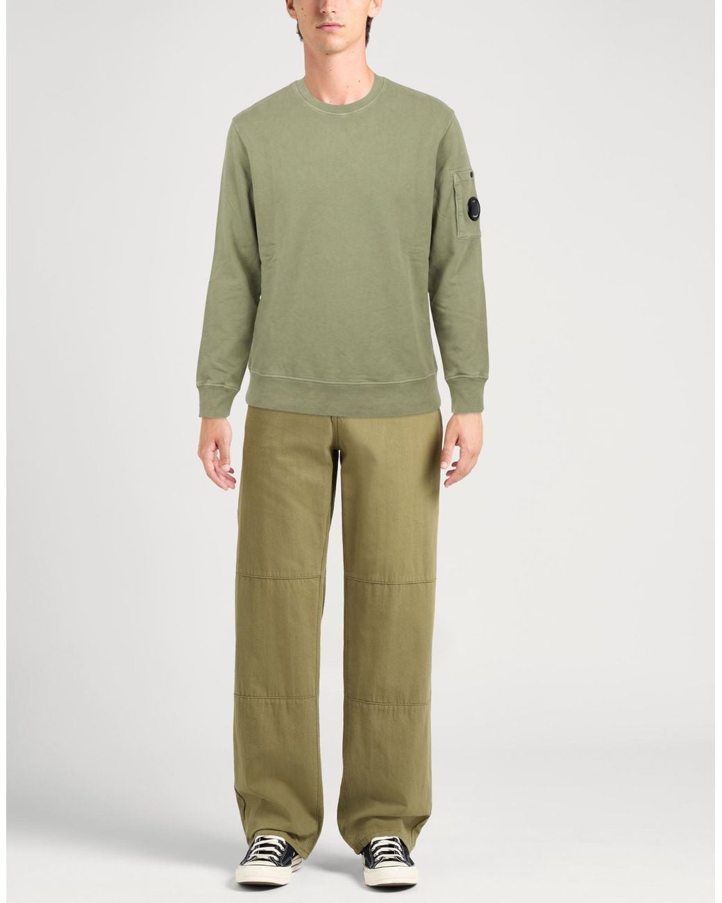 C P Company Green Sweatshirt Cotton for men