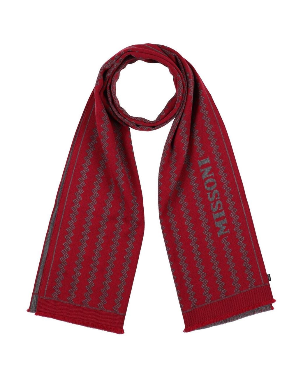 Missoni Red Scarf Wool