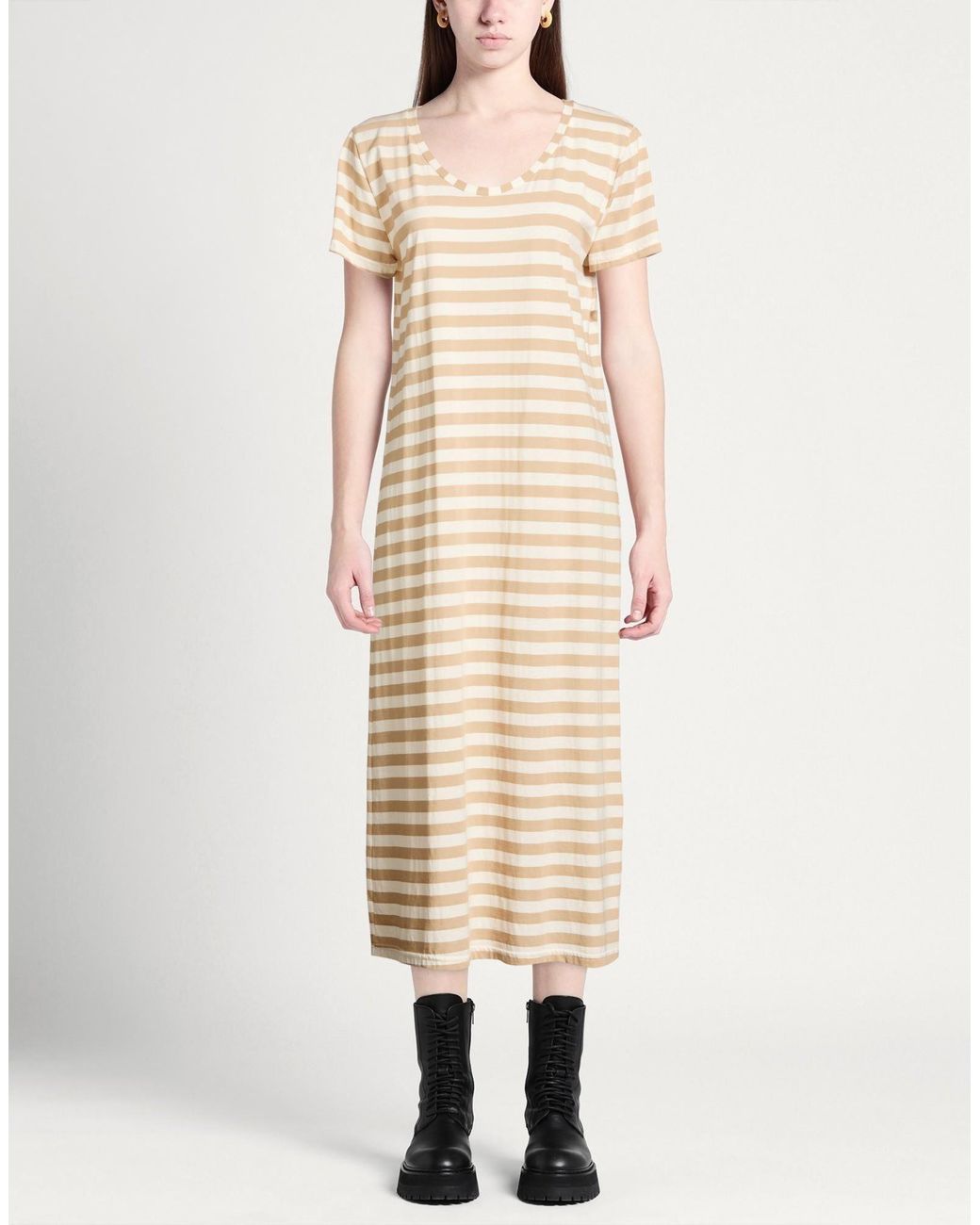 Shirtaporter Natural Midi Dresses
