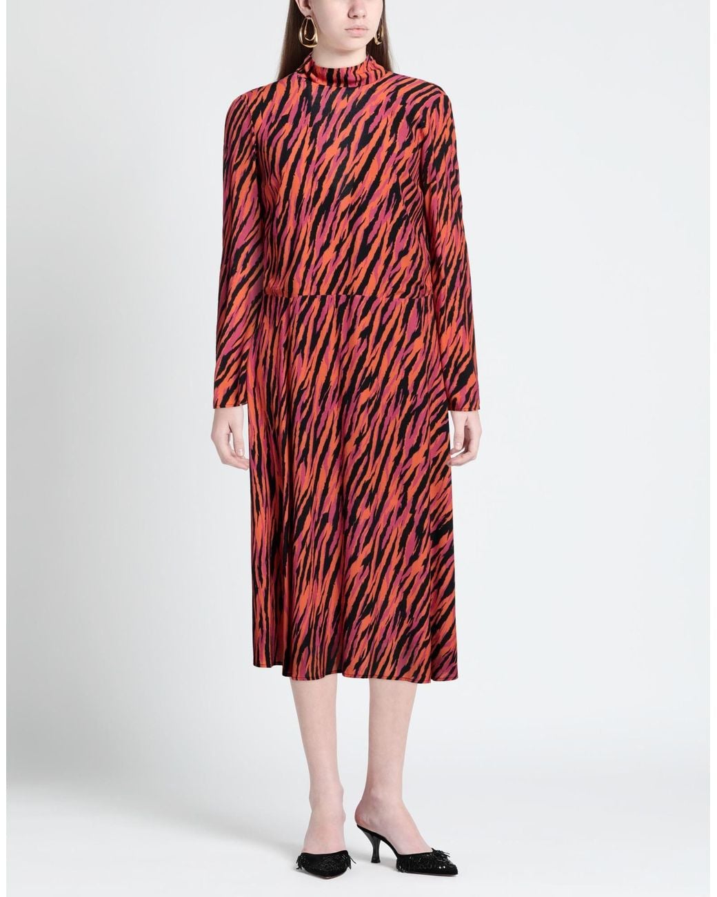 Patrizia Pepe Red Midi Dress