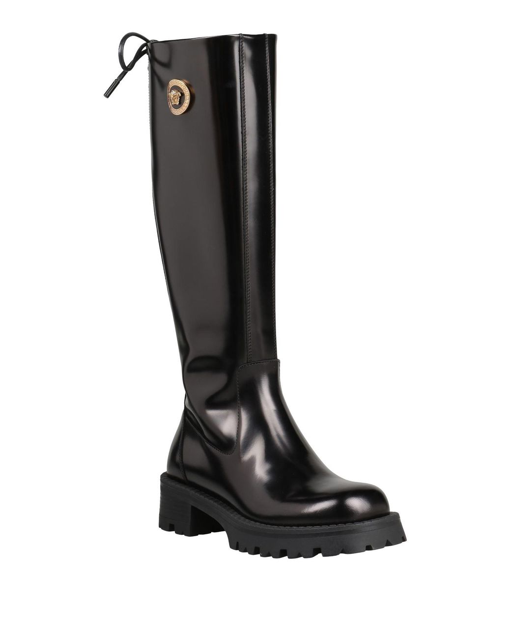 Versace Black Boot Calfskin