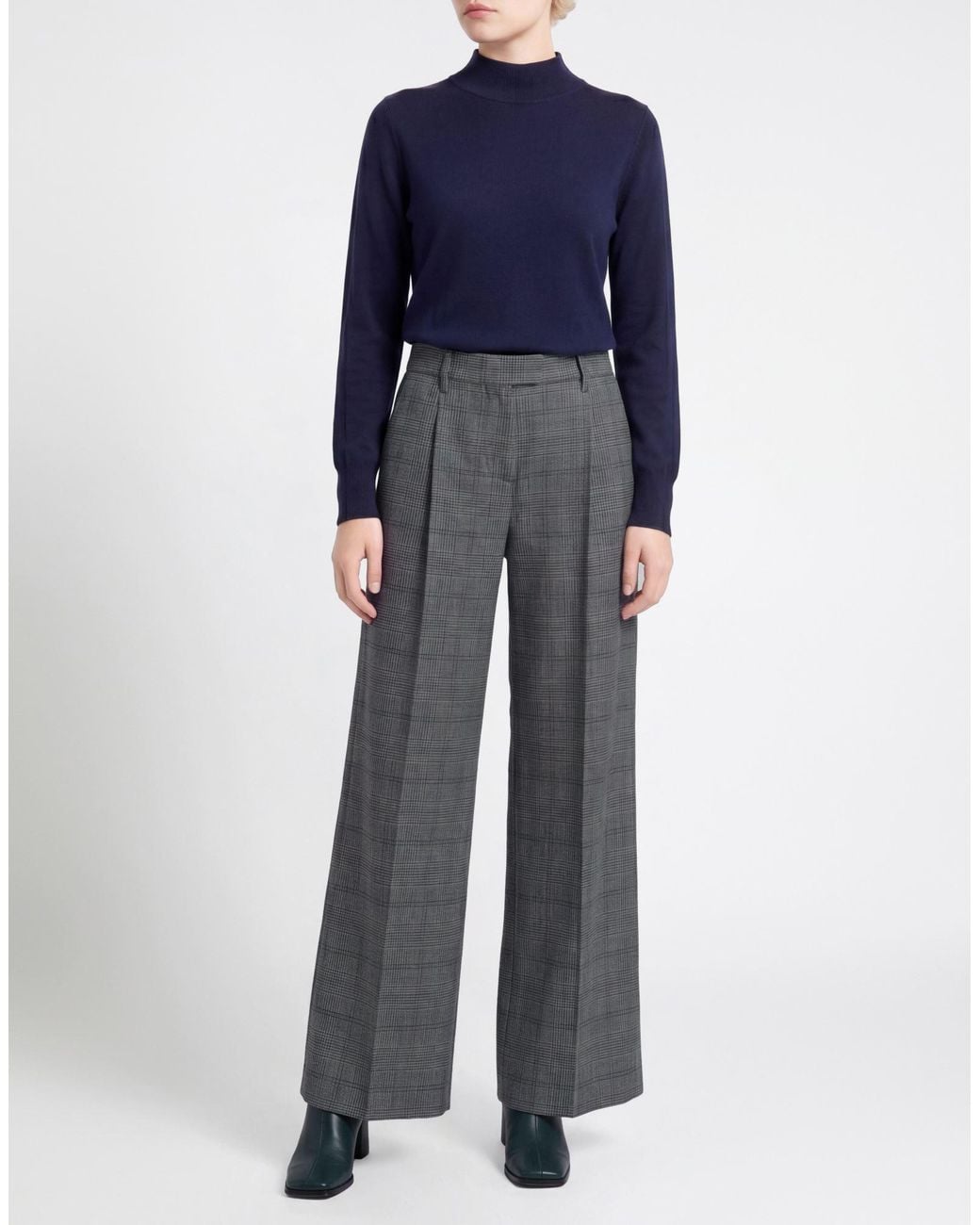 Brunello Cucinelli Gray Pants Virgin Wool, Brass