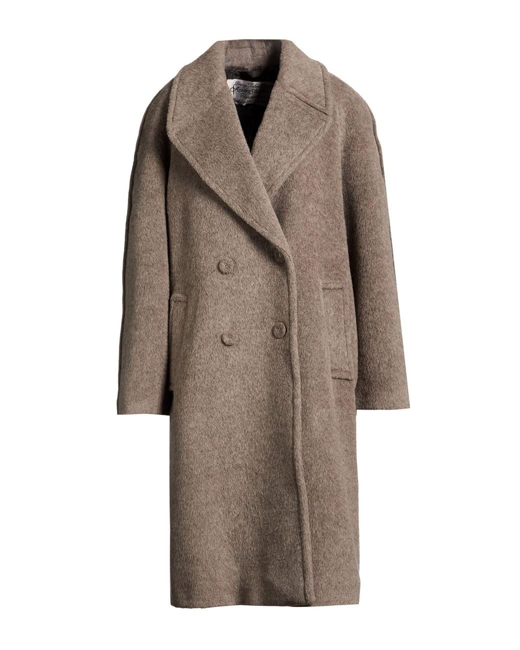 Acne Brown Coat Alpaca Wool, Nylon, Wool