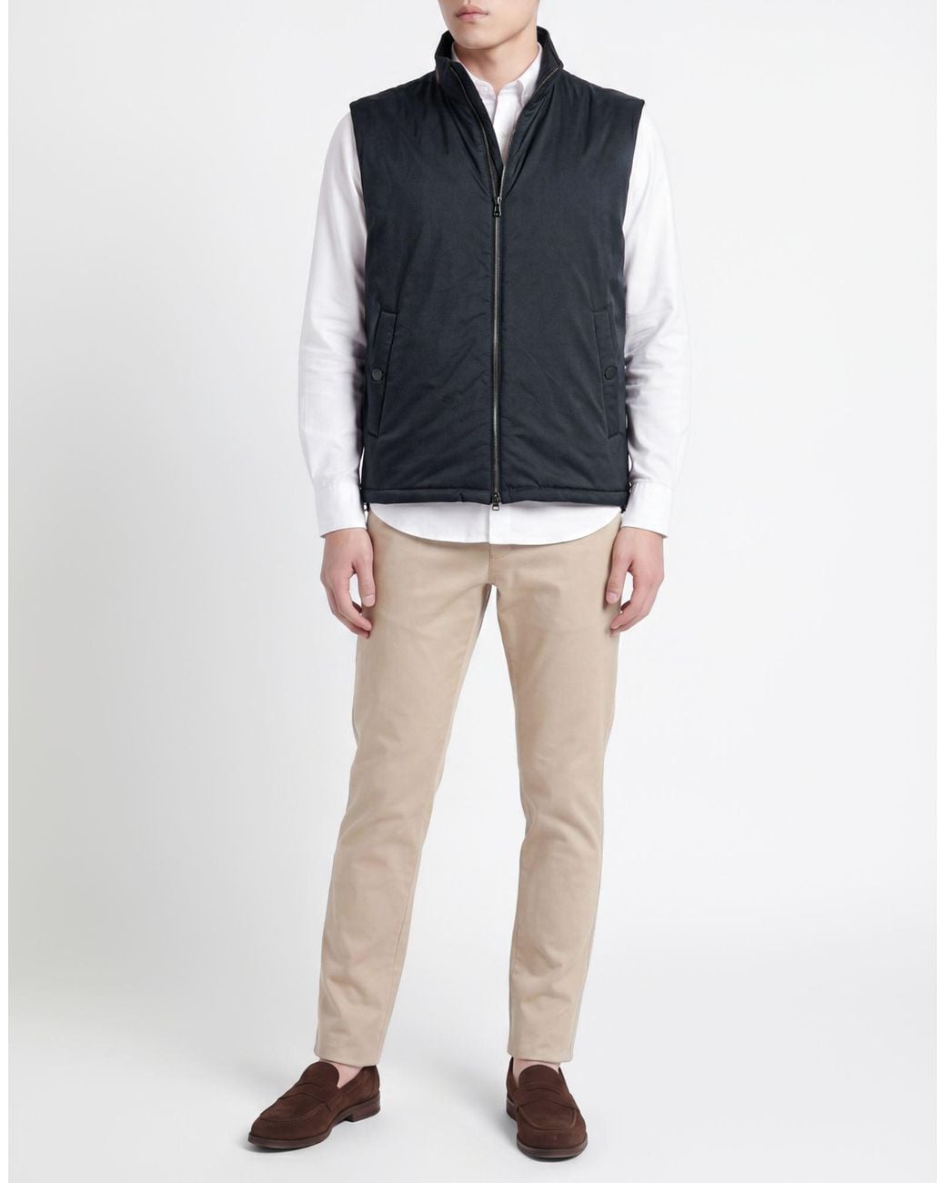 Façonnable Blue Midnight Vest Polyester for men