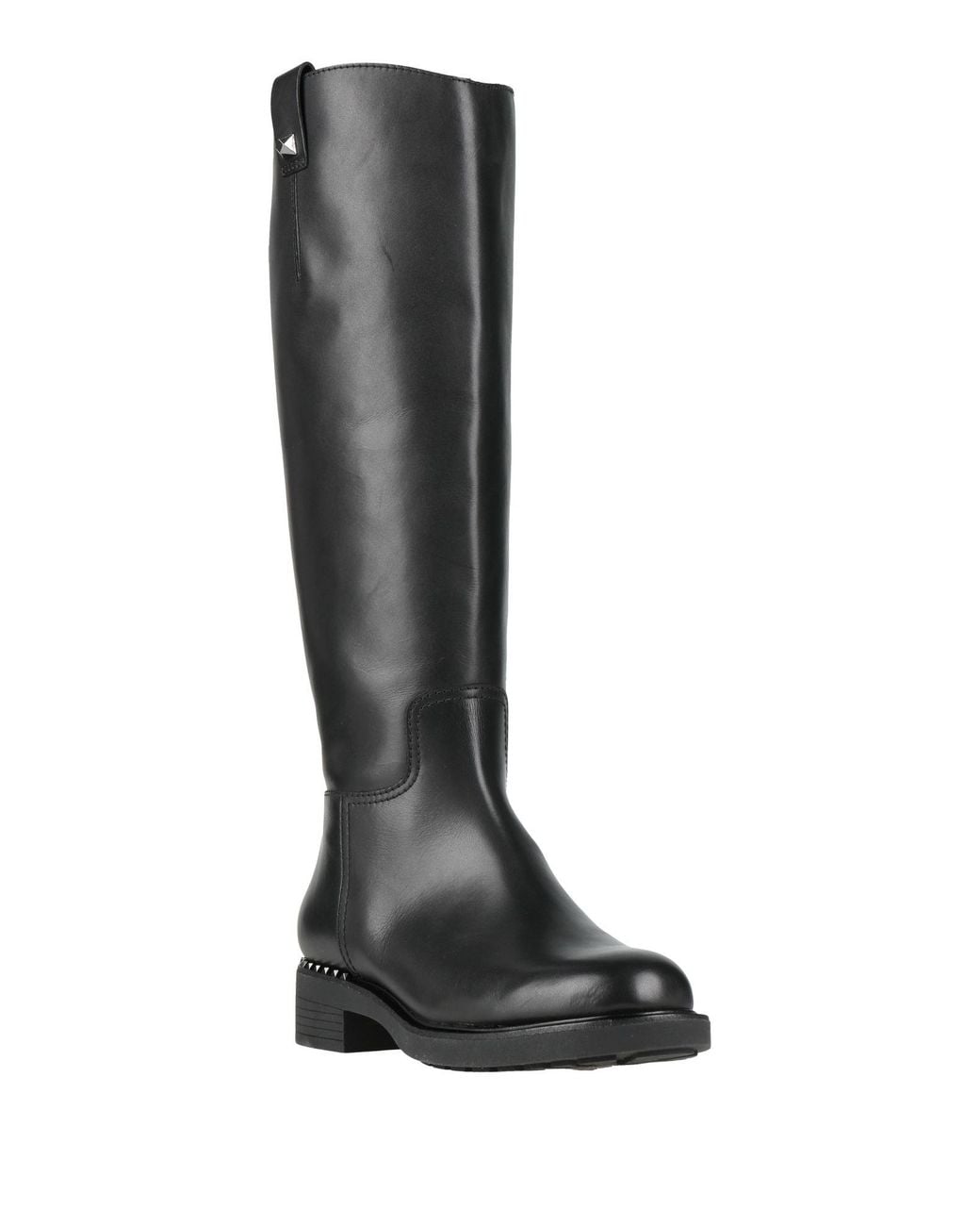 Ash Black Boot Leather