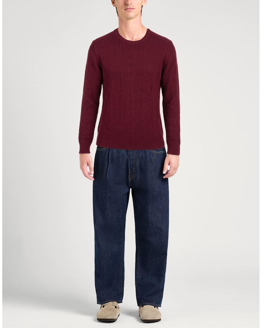 Pullover Brooksfield de hombre de color Red