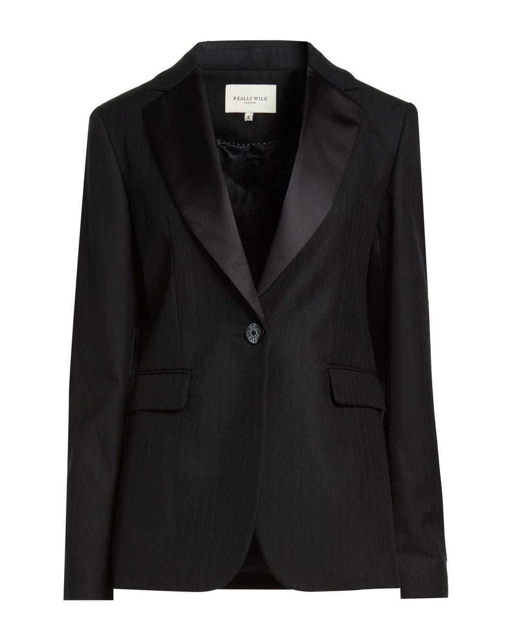 Really Wild Clothing Black Blazer Wool