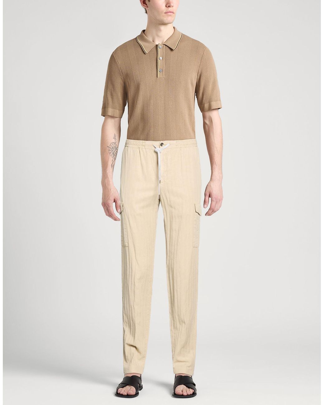PT Torino Natural Pants Lyocell, Linen, Cotton for men