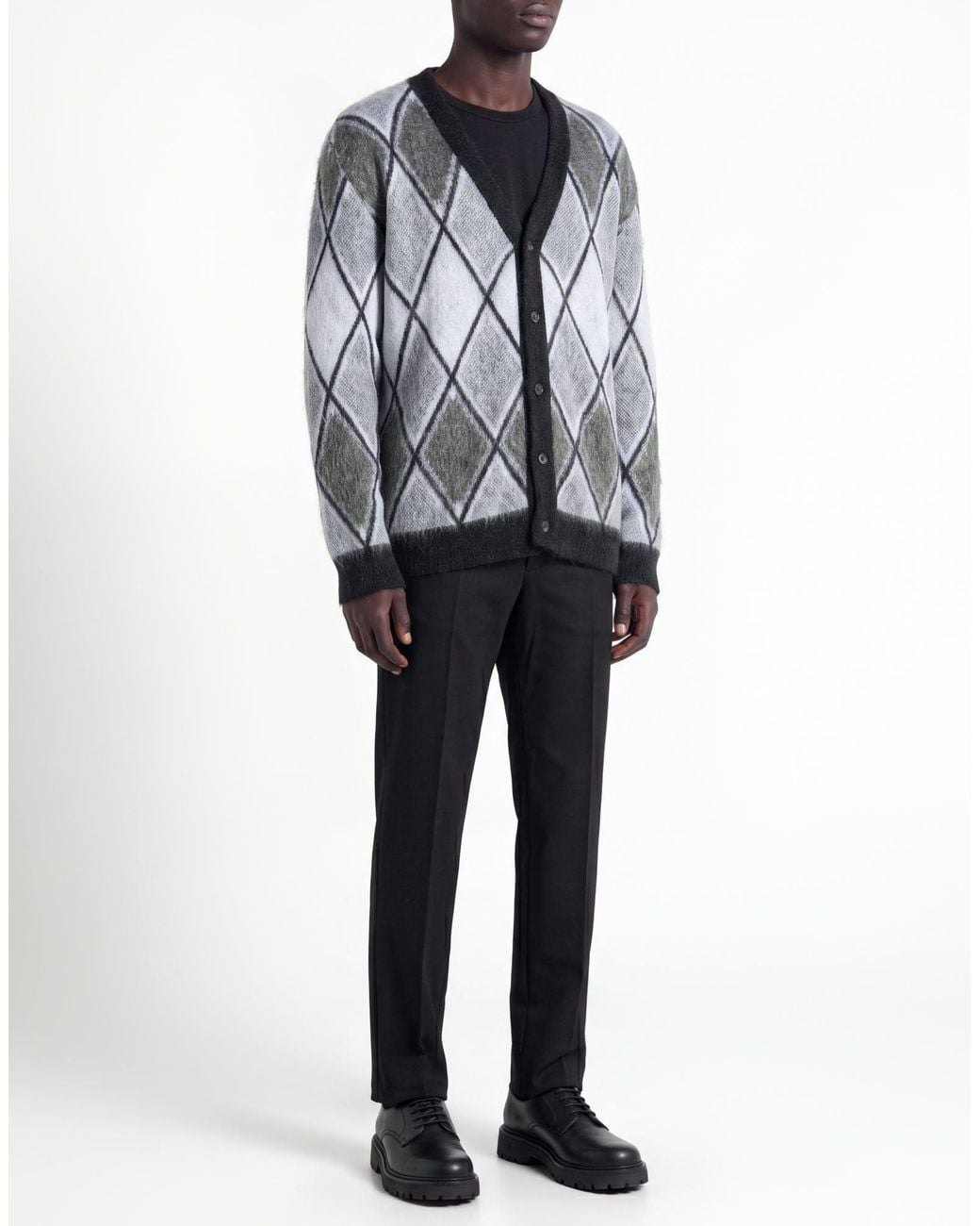 Laneus Gray Cardigans for men