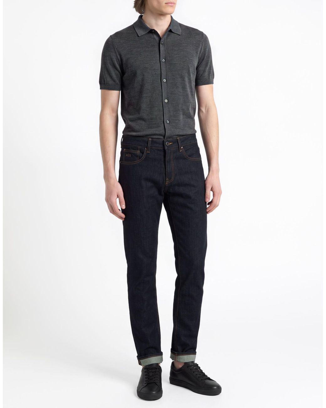 ARMANI EXCHANGE Blue Jeans Cotton, Elastane for men