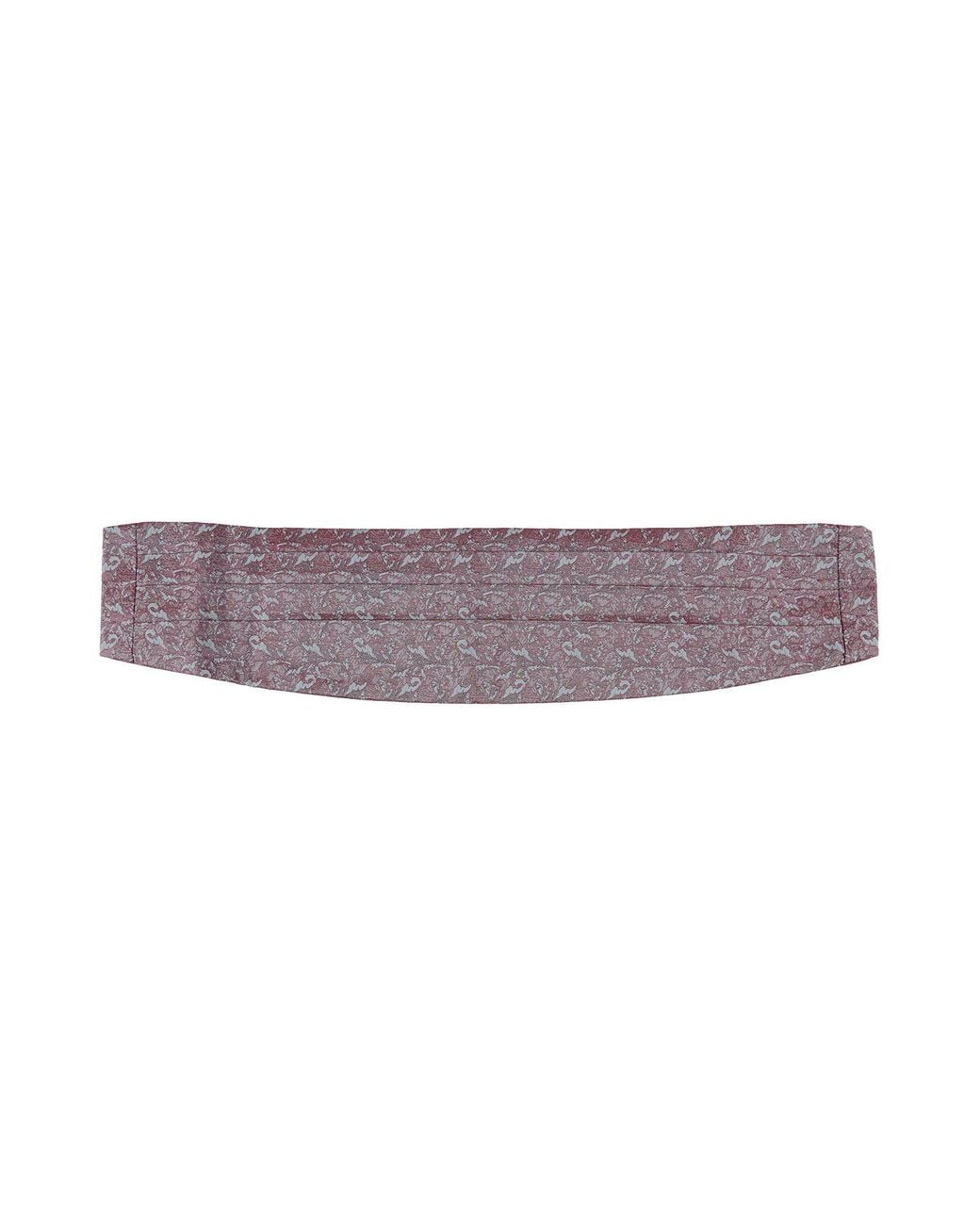 Corneliani Purple Burgundy Belt Silk for men