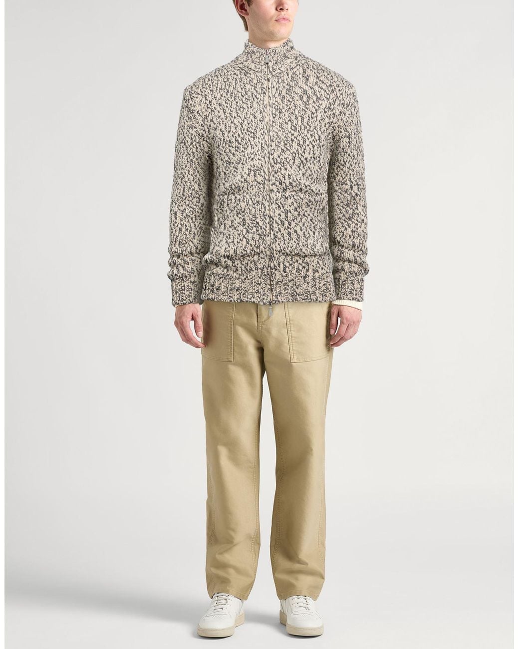 Eleventy Gray Cardigan Cashmere for men
