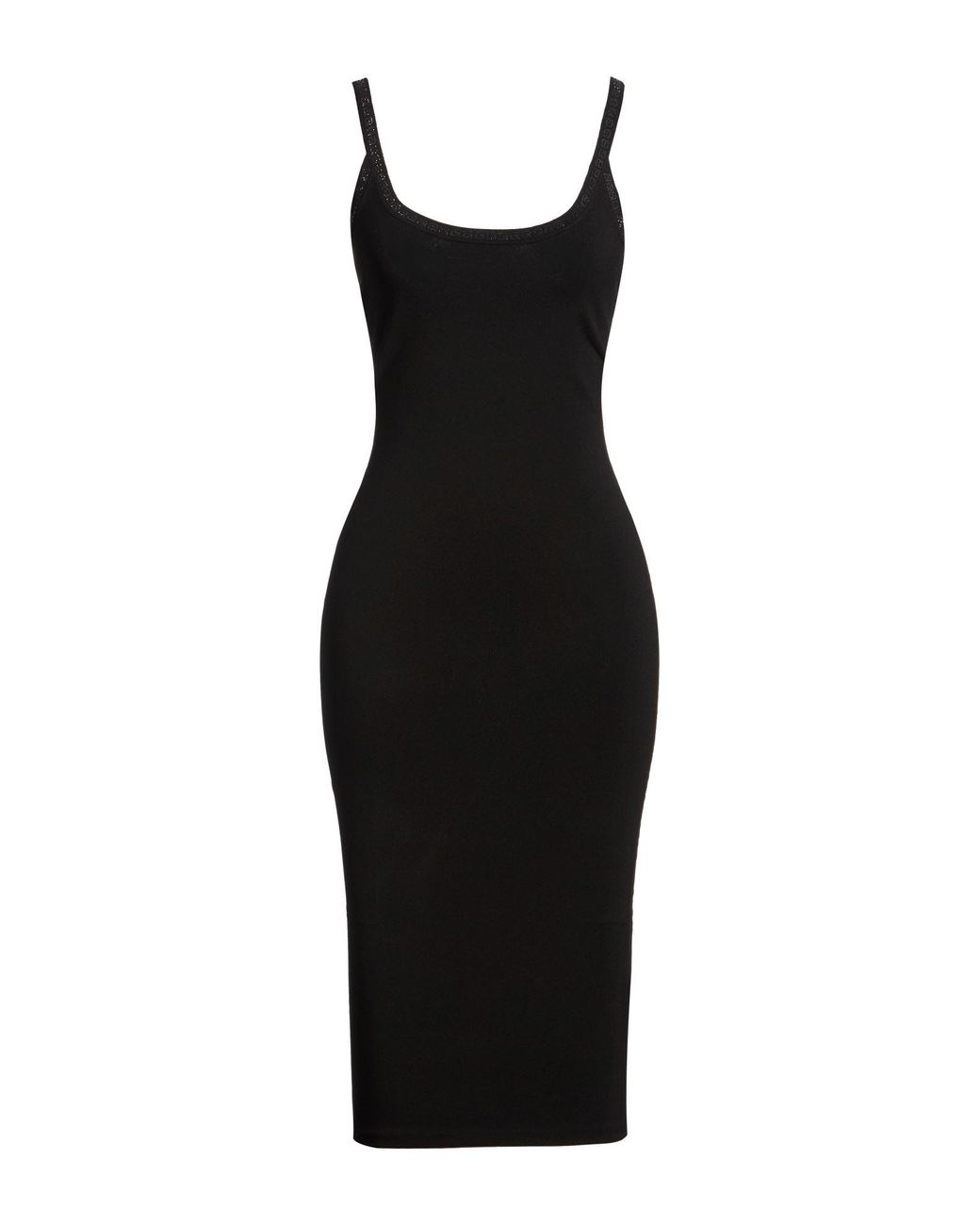 T By Alexander Wang Black Midi Dress