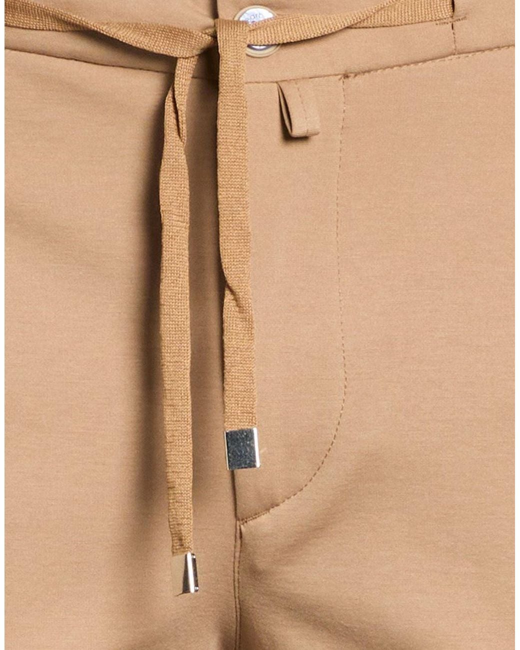 Barbati Natural Sand Pants Cotton, Polyamide, Elastane for men