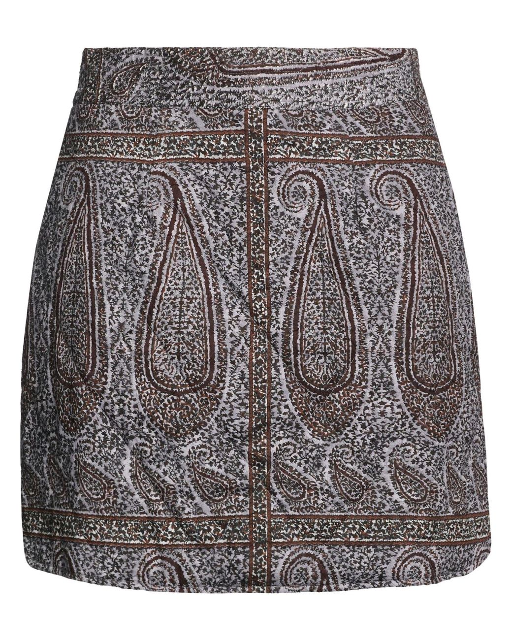 Antik Batik Gray Mini Skirt Cotton