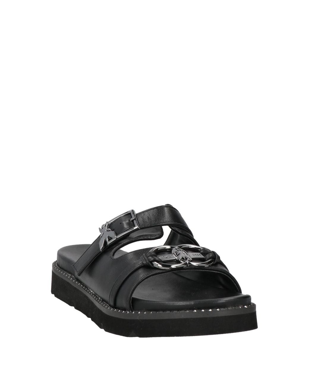Patrizia Pepe Black Sandals Textile Fibers