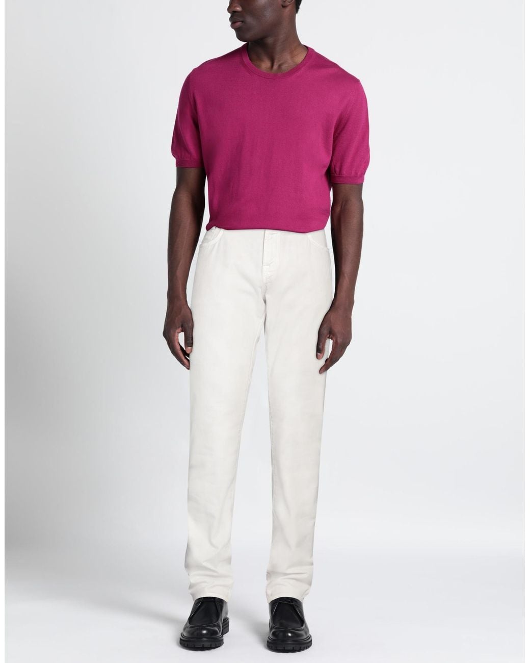 Jacob Cohen White Jeans for men