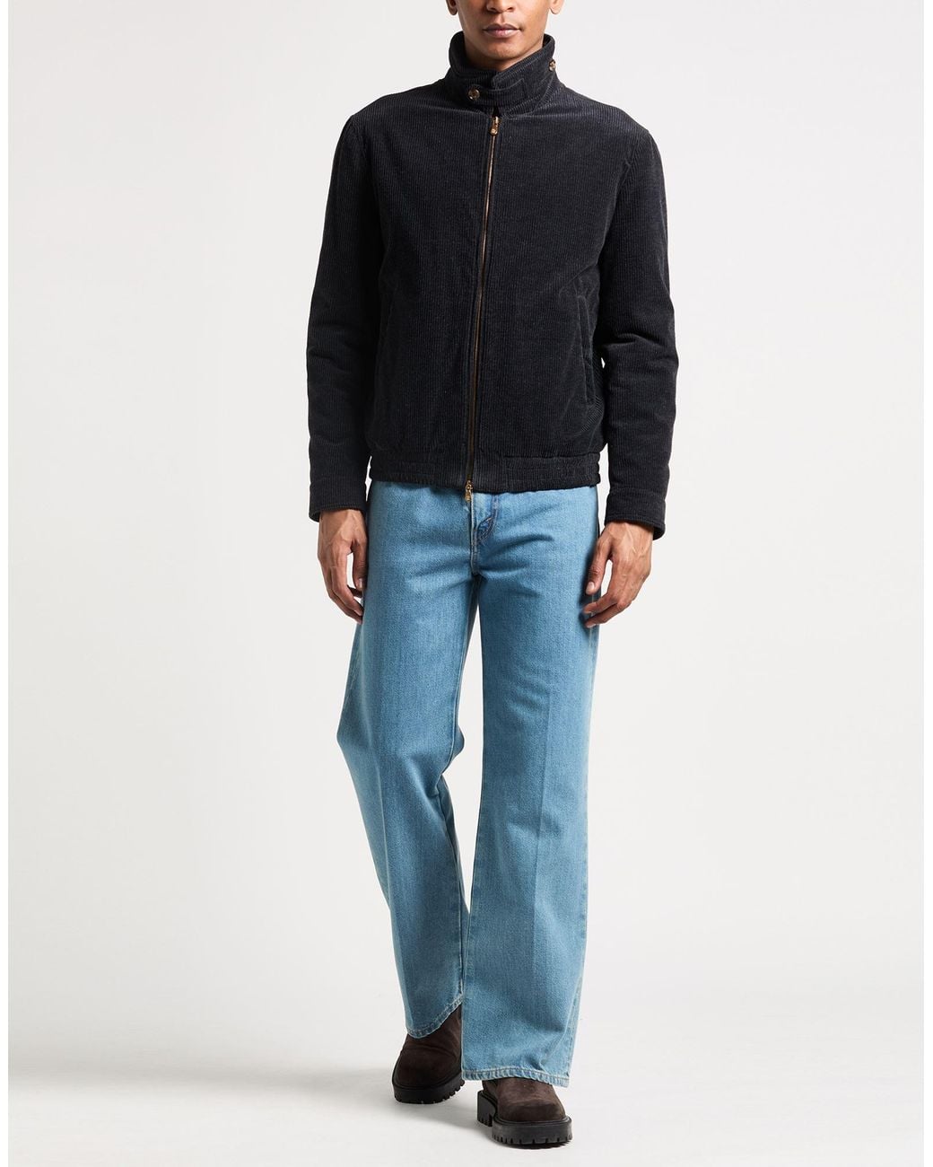 Brunello Cucinelli Black Midnight Jacket Cotton, Cashmere for men