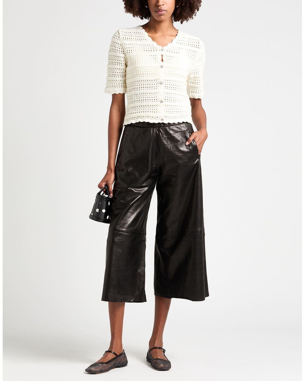 Ganni White Cardigan