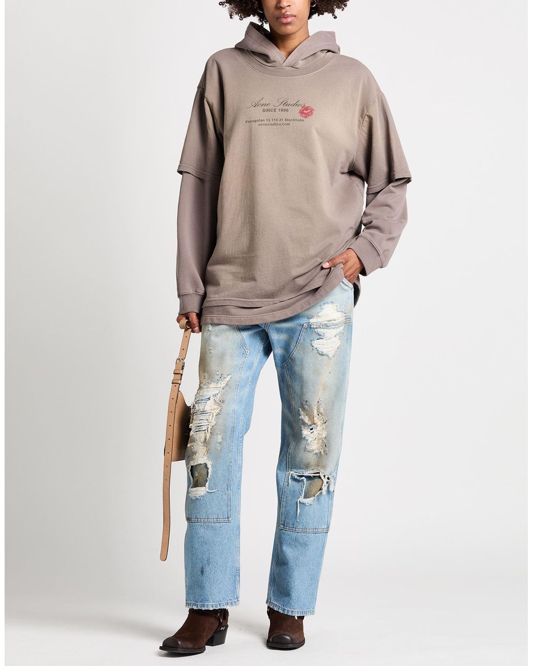 Sudadera Acne de color Natural