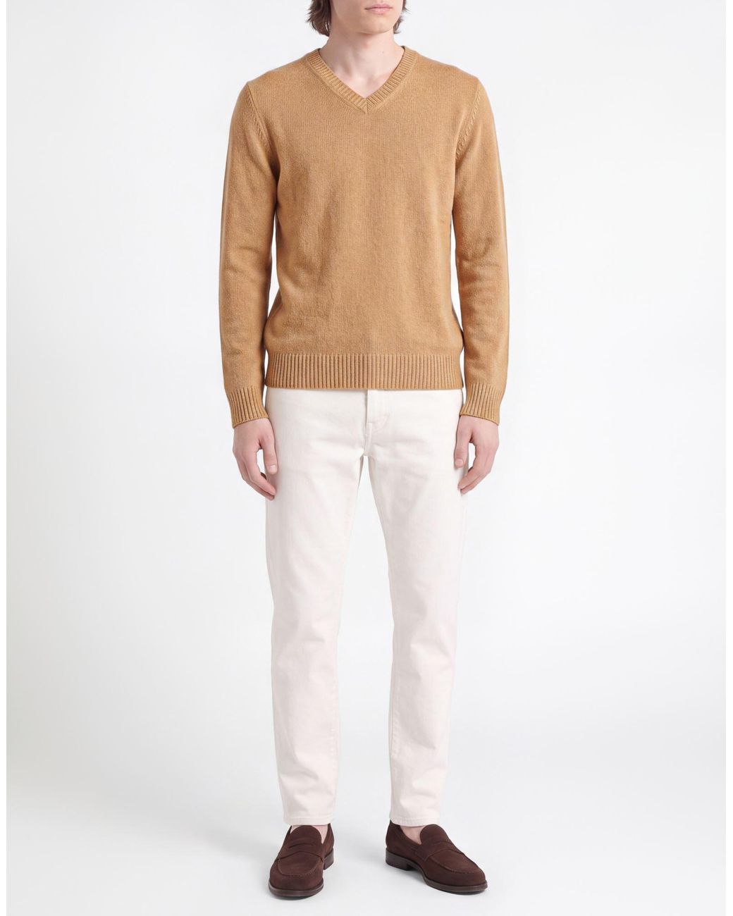 Roberto Collina Natural Sweaters for men