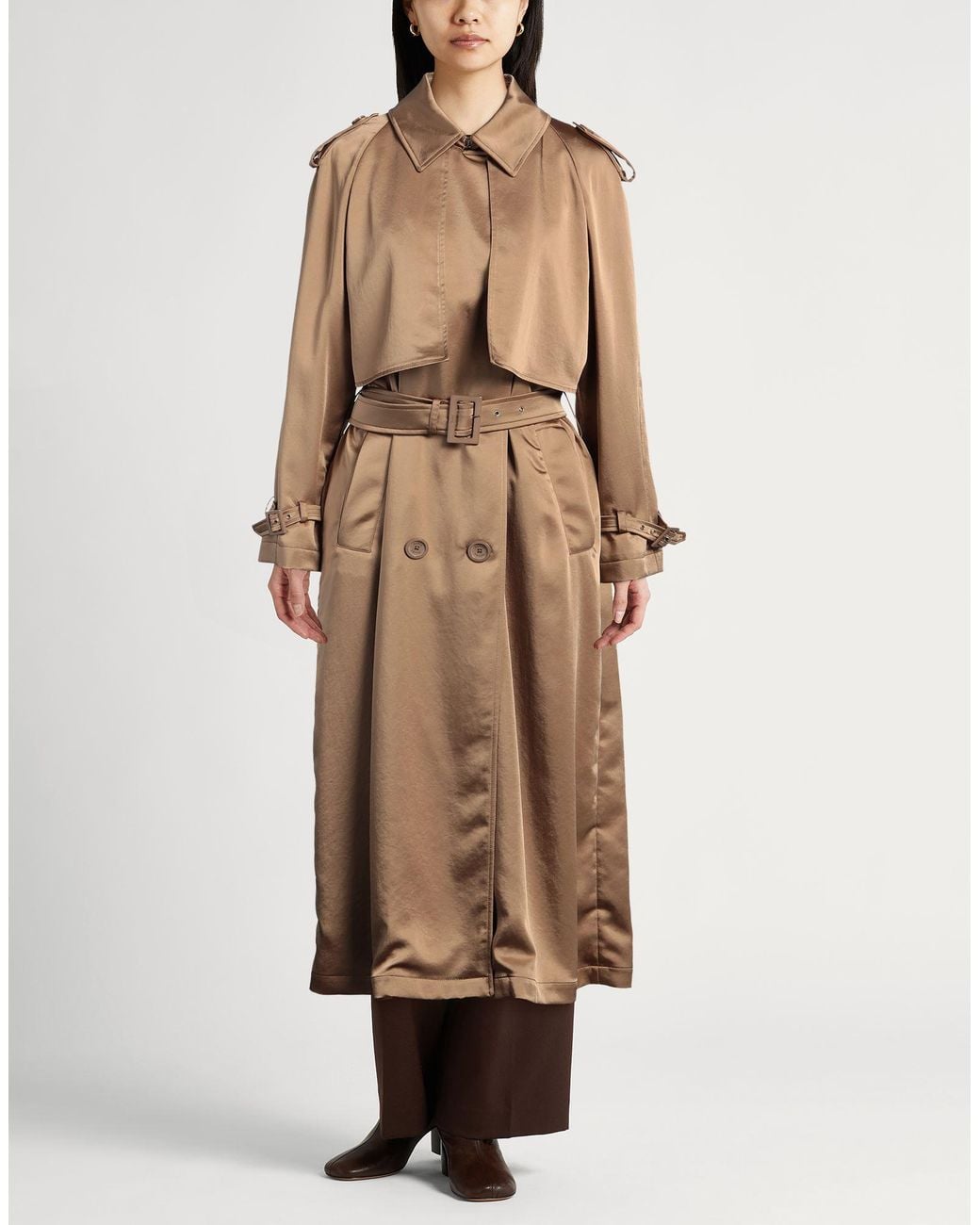 Herno Natural Overcoat & Trench Coat Polyester