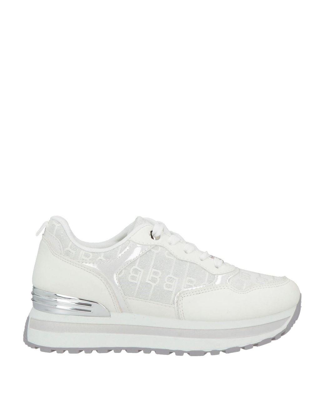 Laura Biagiotti White Sneakers Synthetic Material, Textile Fibers