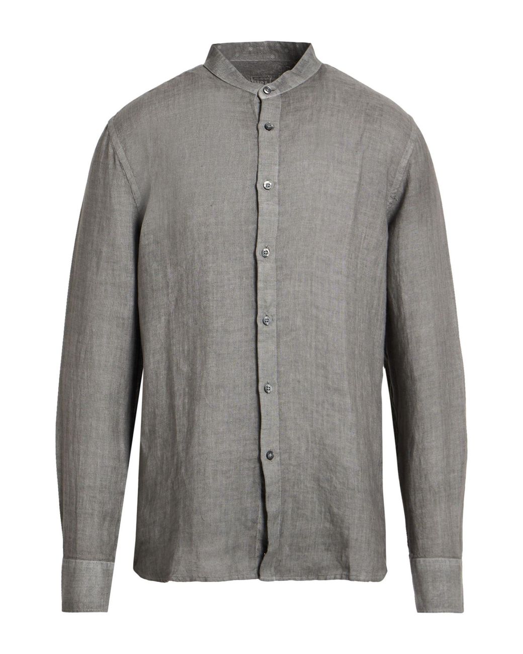 120% Lino Gray Shirt Linen for men