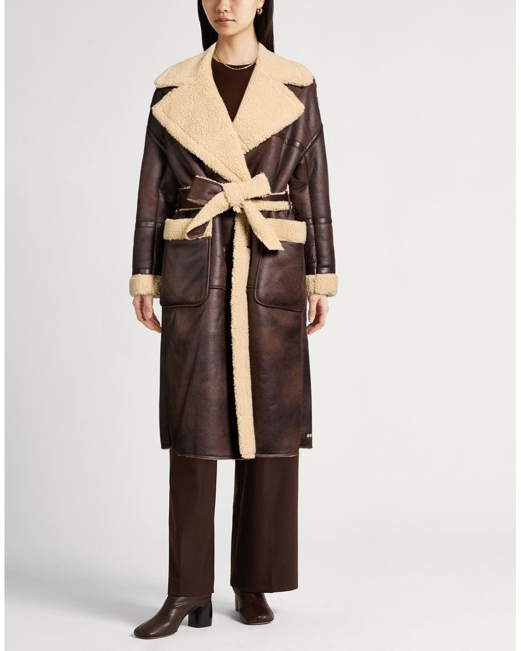 OOF WEAR Brown Shearling & Teddy