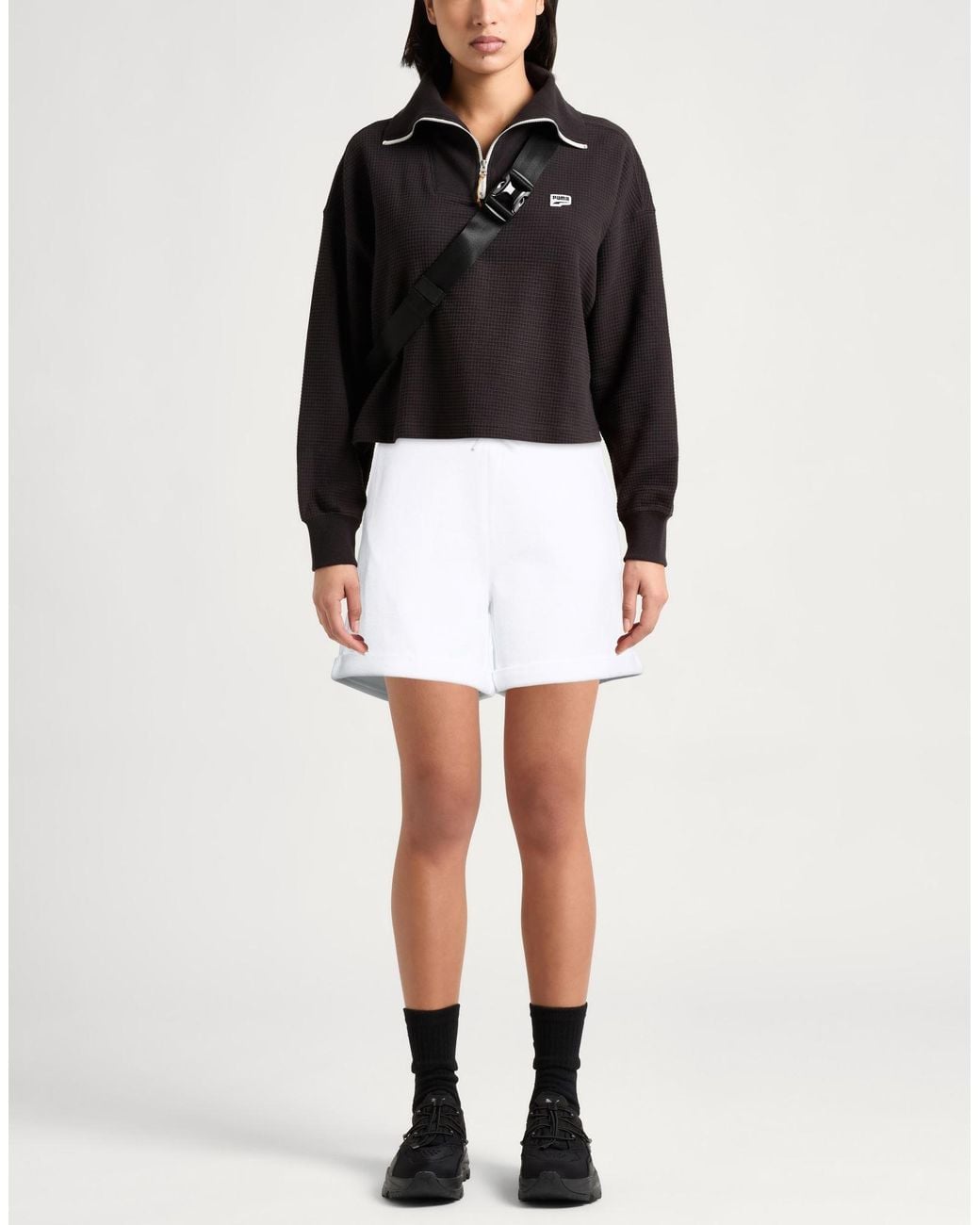 EA7 White Shorts & Bermuda Shorts Cotton, Polyester