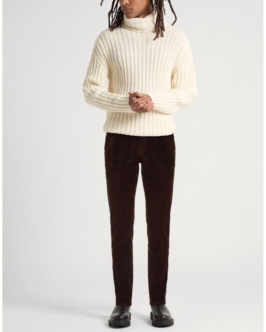 Barba Napoli Brown Trouser for men