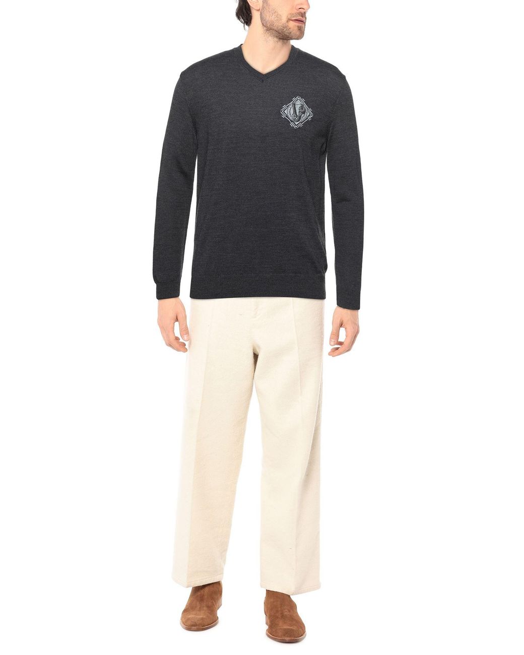 Versace Jeans Blue Sweater Acrylic, Wool for men