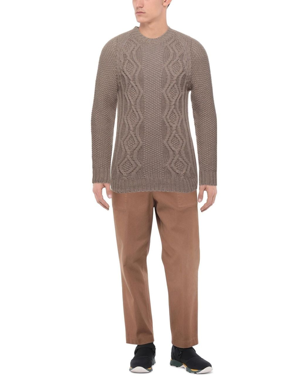 Brooksfield Brown Sweater for men