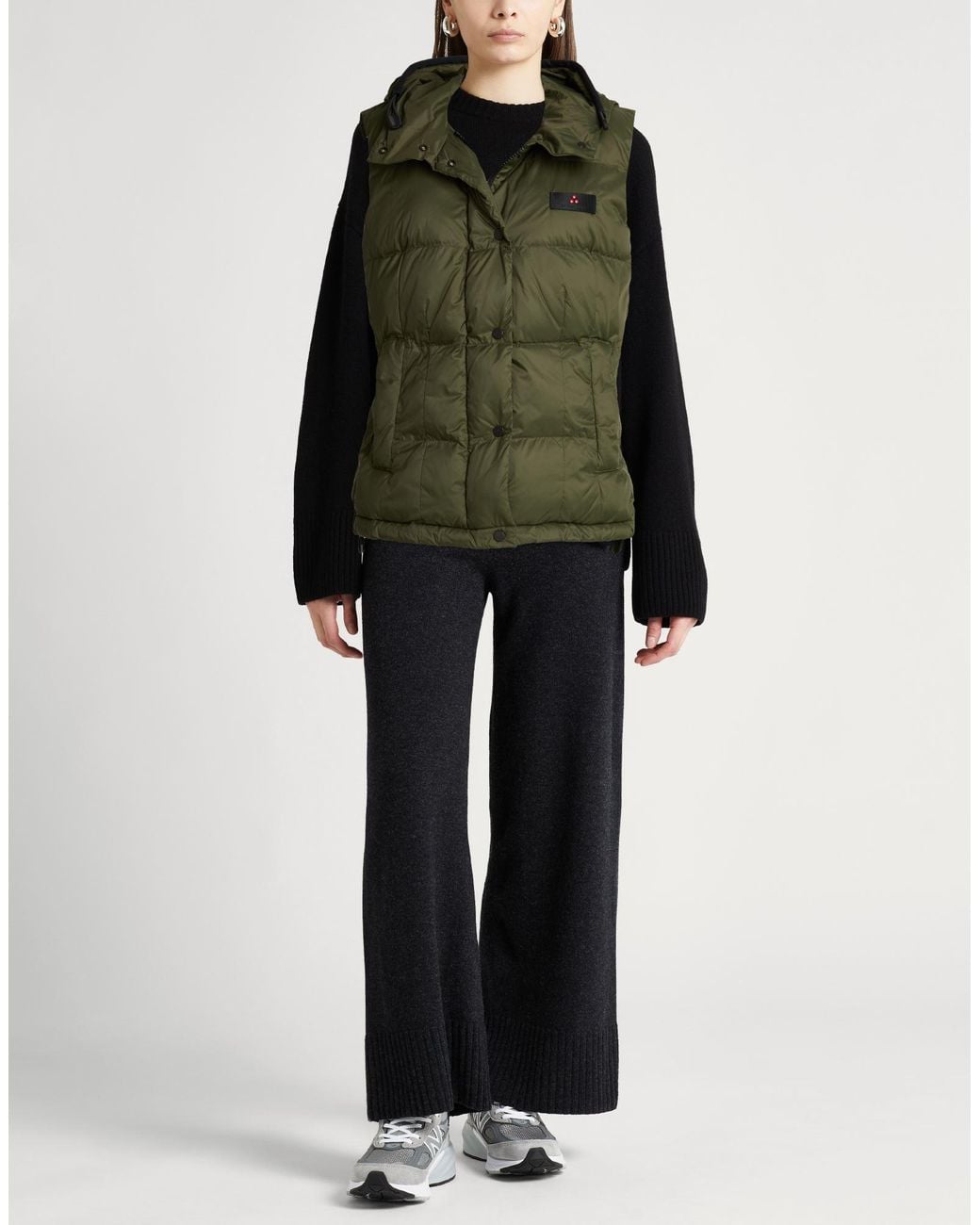 Peuterey Green Military Vest Polyimide