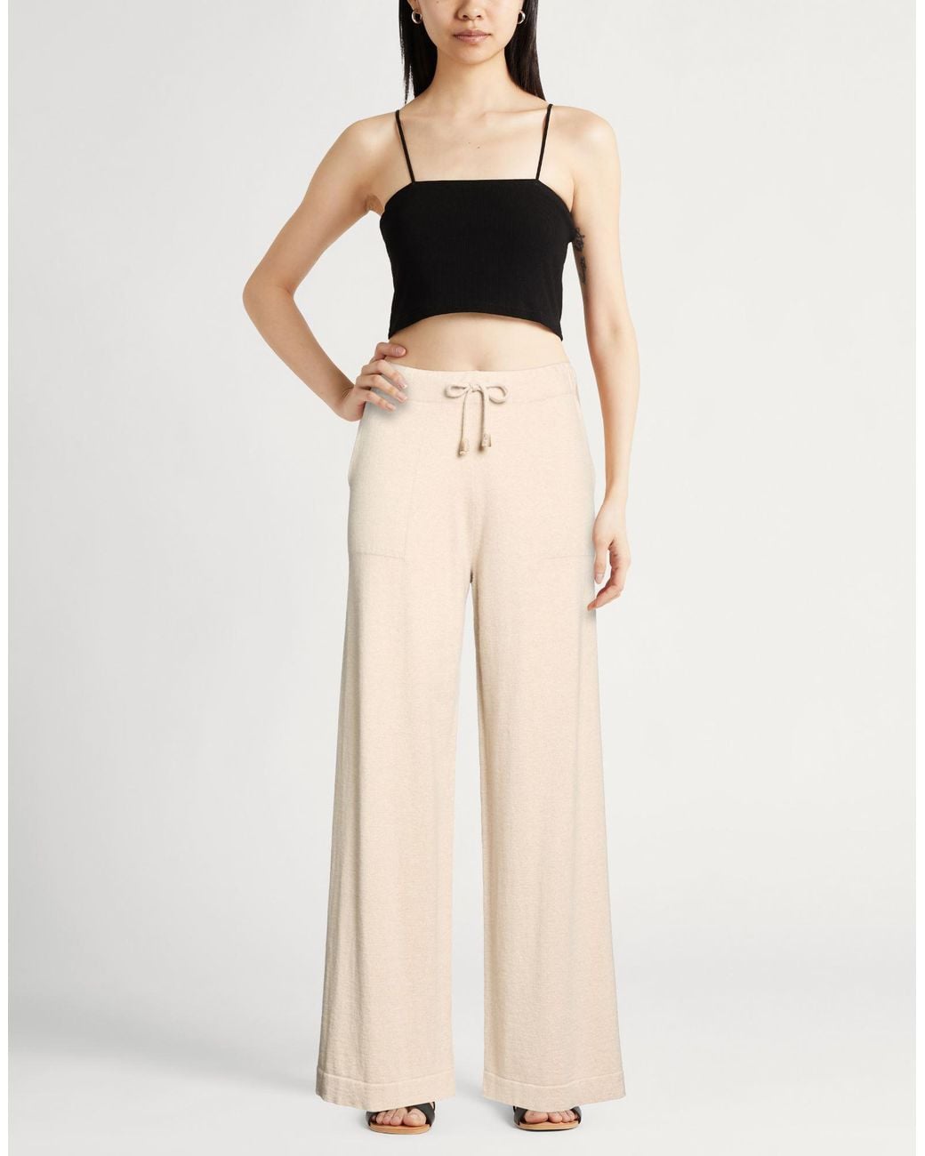 Eleventy Natural Pants Cashmere