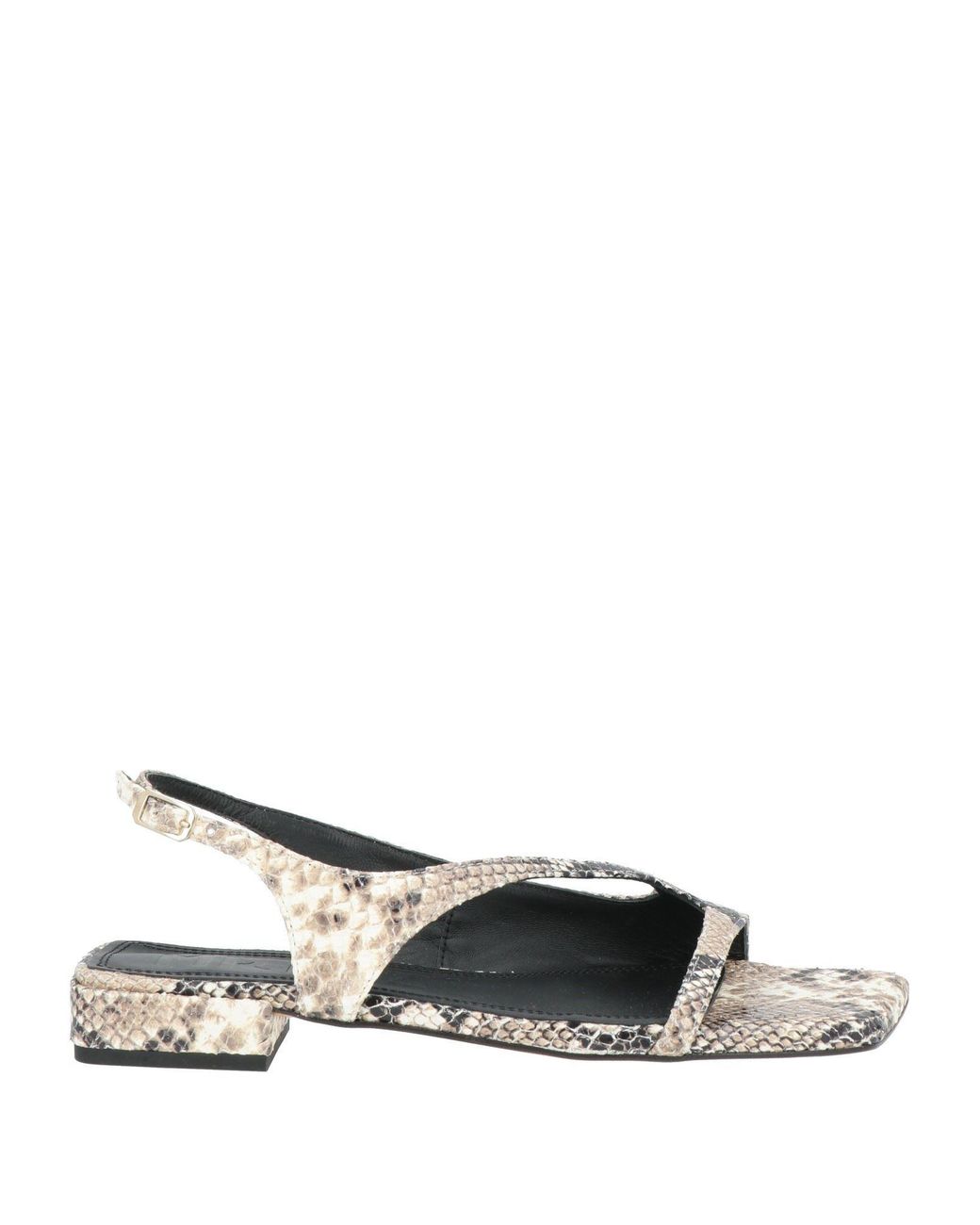 Souliers Martinez White Ivory Sandals Leather