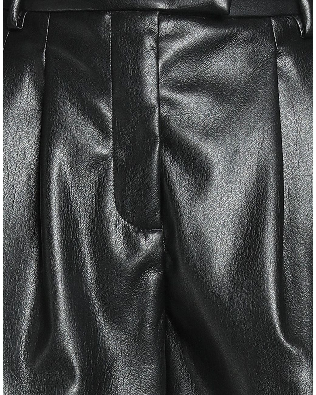 MSGM Black Shorts & Bermuda Shorts Polyester