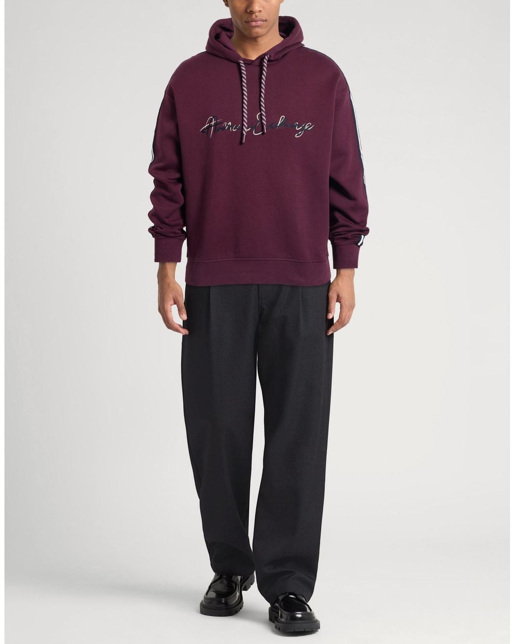 ARMANI EXCHANGE Purple Sweatshirt for men