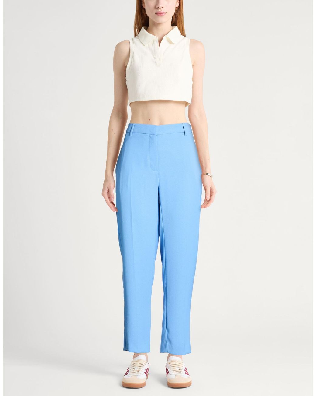 Ottod'Ame Blue Azure Pants Acetate, Viscose