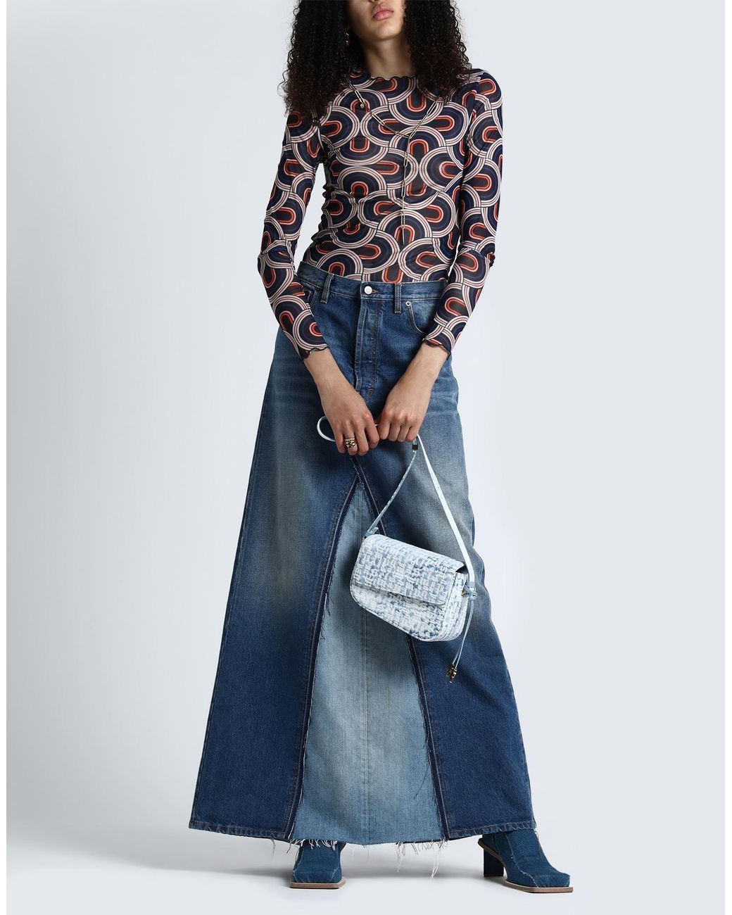 Maison Margiela Blue Denim Skirt