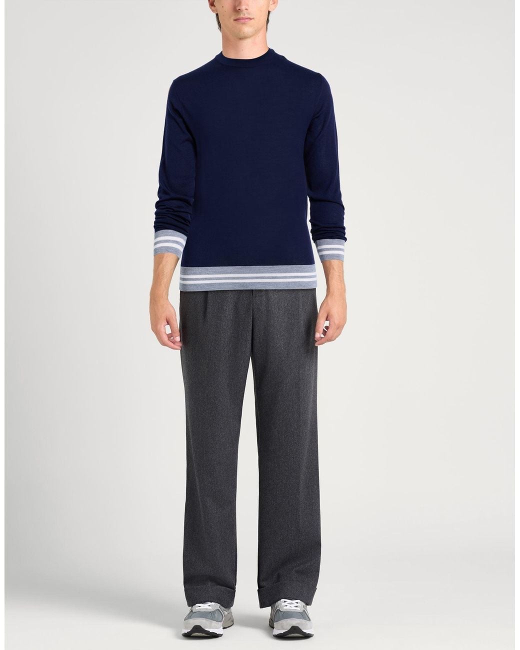Eleventy Blue Sweater Wool, Silk for men