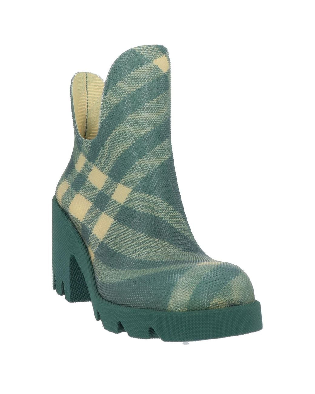 Burberry Green Ankle Boots Rubber