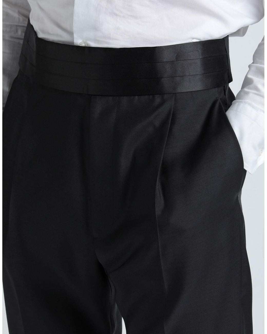 DSquared² Black Suit Virgin Wool, Silk for men