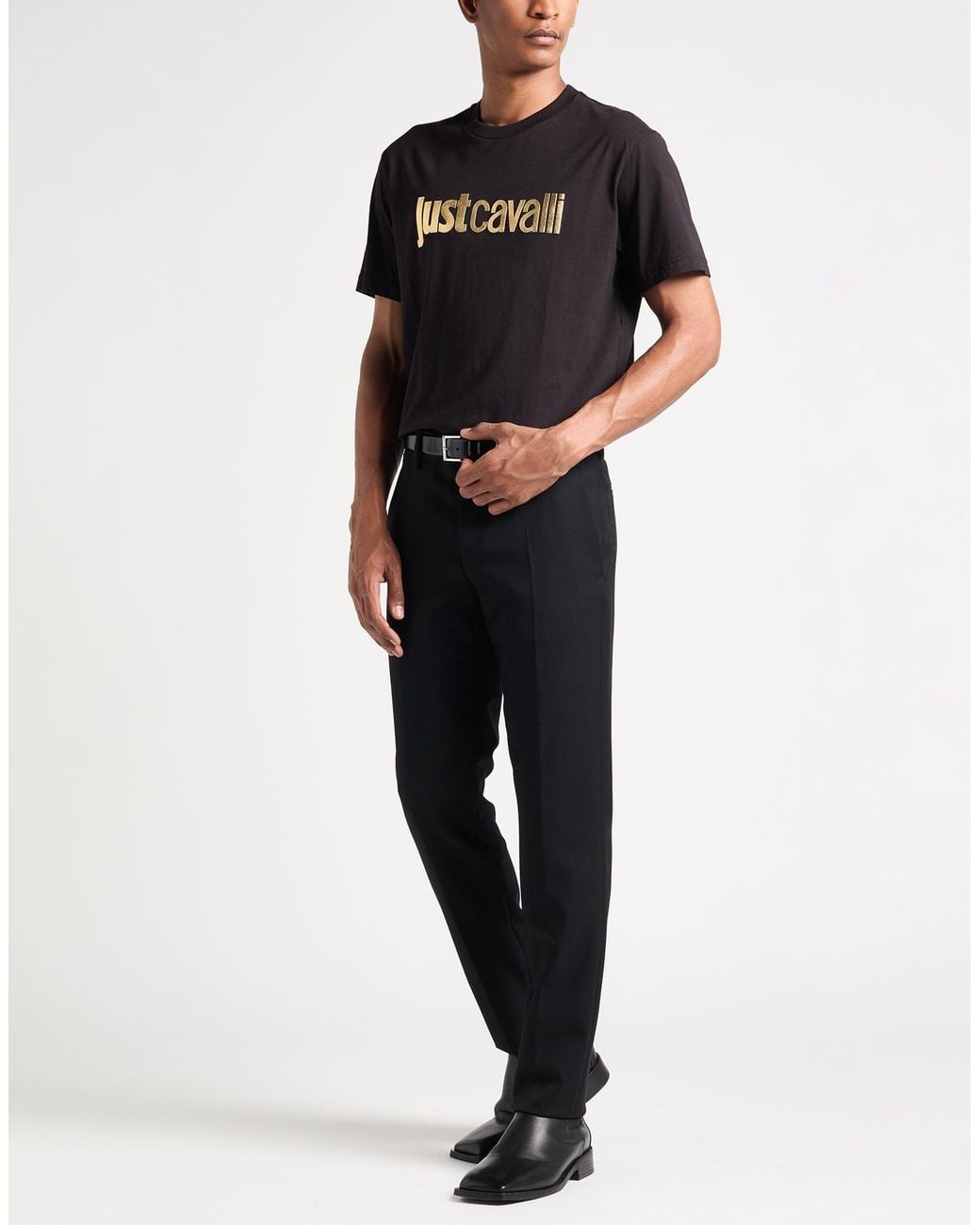Just Cavalli Black T-Shirt for men