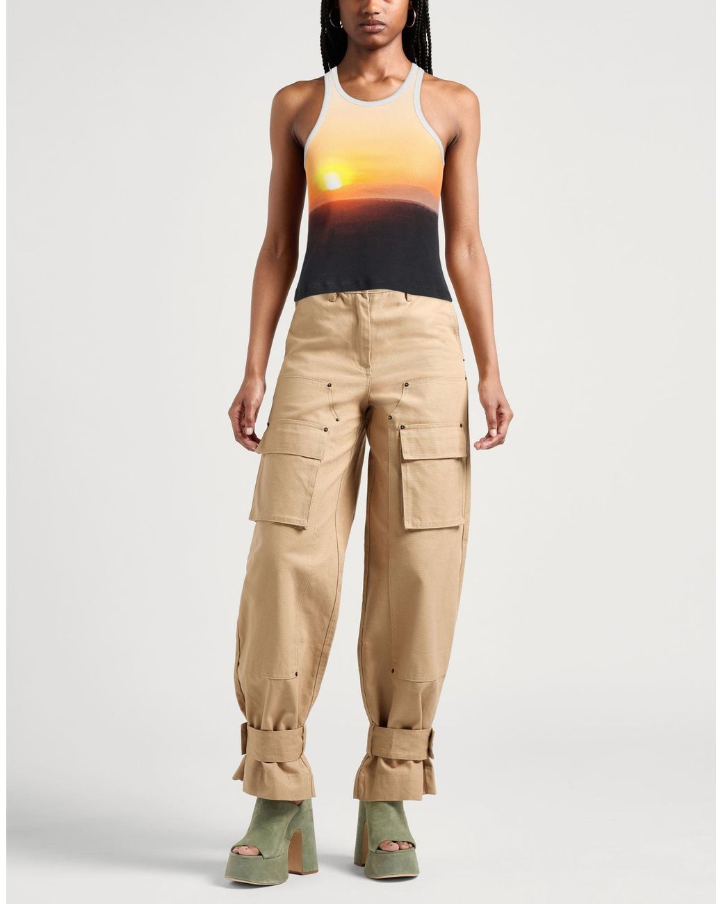 MSGM Orange Tank Top