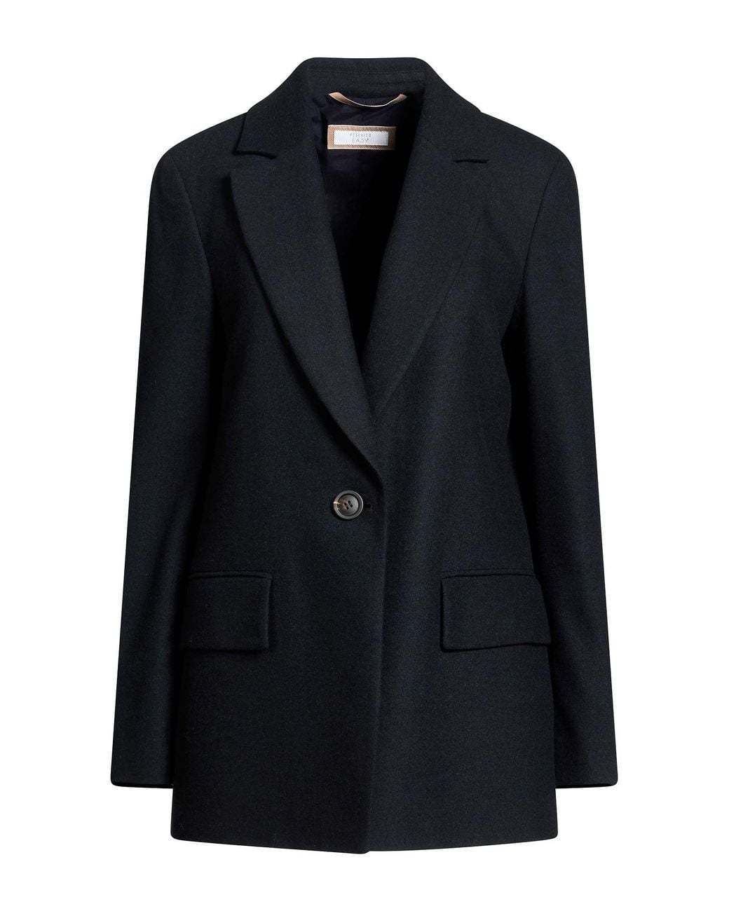 Peserico Blue Midnight Blazer Wool, Polyester, Viscose, Polyamide, Elastane