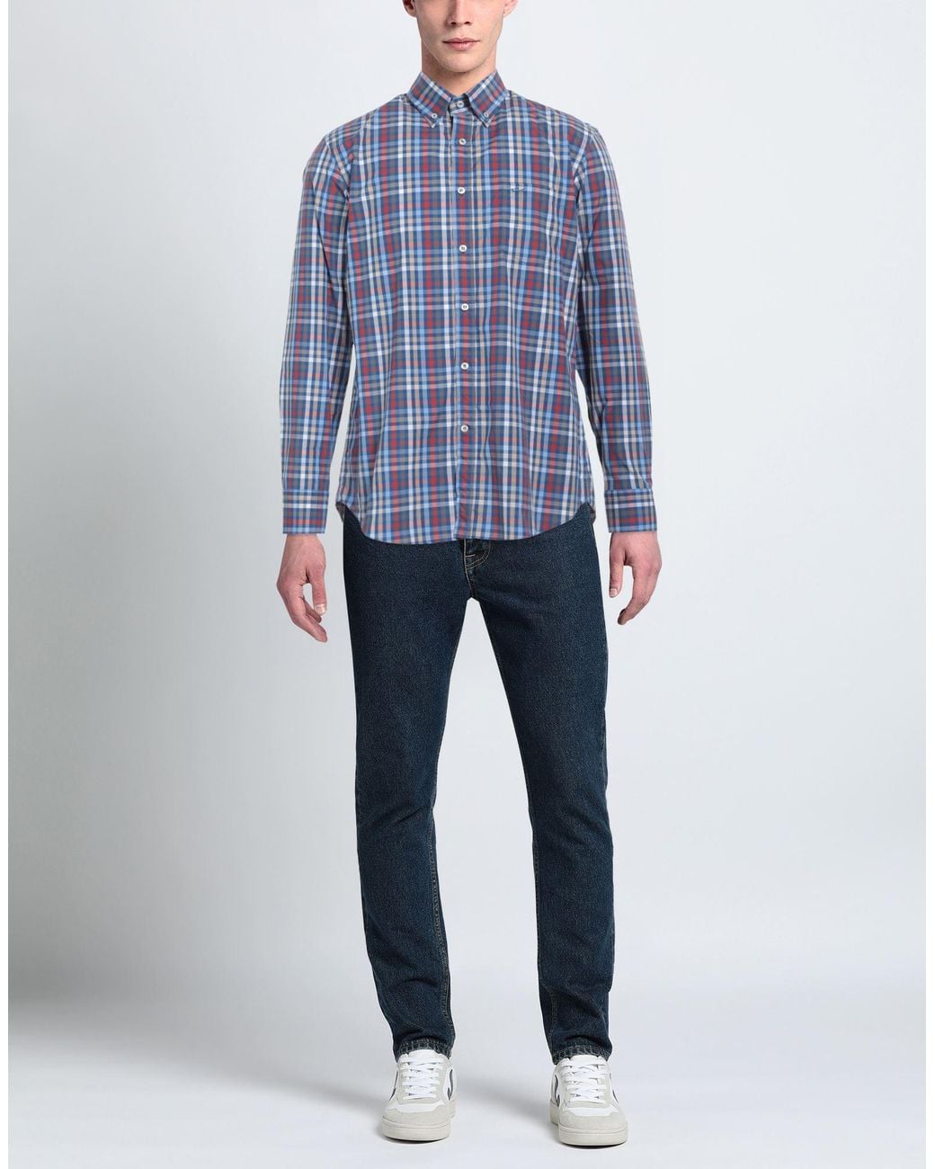 Paul & Shark Blue Shirt Cotton for men
